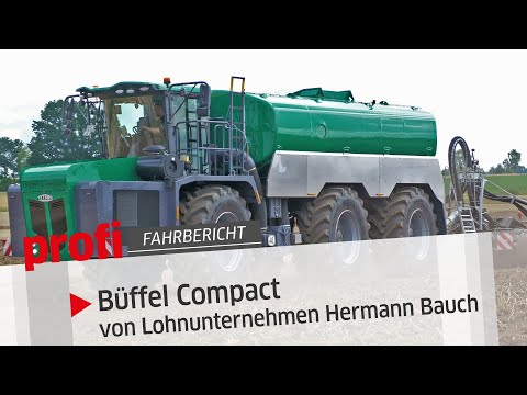 Ausgewachsenes Büffelkalb: Gülleselbstfahrer Büffel Compact | profi #Fahrbericht