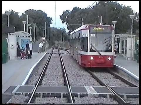 London Transport Croydon Tramlink-Drivers Cab Ride View, Wimbledon to Mitcham 2000