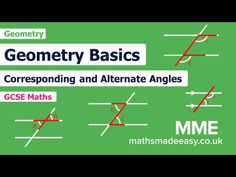 Geometry - Corresponding Angles and Alternate Angles