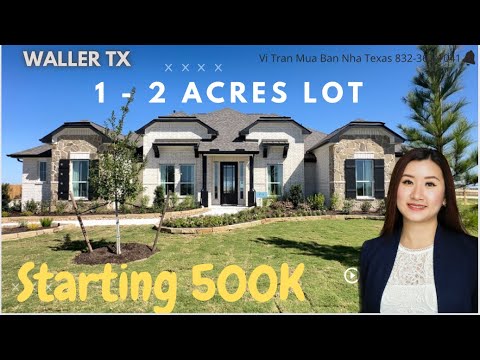 V245 - WALLER TX - NHÀ MỚI ĐẤT RỘNG CÁCH KATY 25 minutos - GIÁ KHỞI ĐIỂM 500K - 🔥🔥🔥
