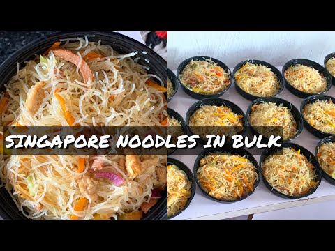 BULK SINGAPORE NOODLES RECIPE | NIGERIAN PARTY SPECIAL