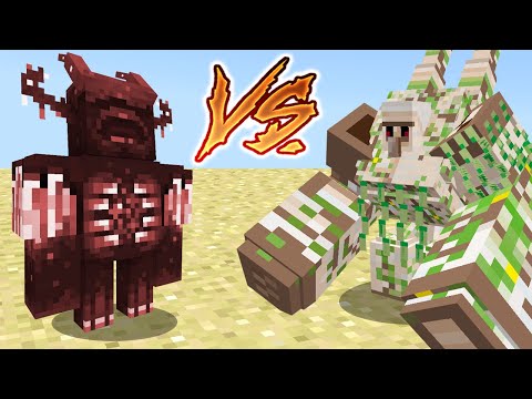 Bulky Warden VS Mutant Iron Golem [MINECRAFT BATTLE]