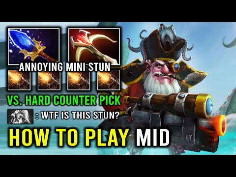 How to Play Mid Sniper Against Hard Counter in 7.34 with Mini Stun Aghanim 100% Max Range Dota 2