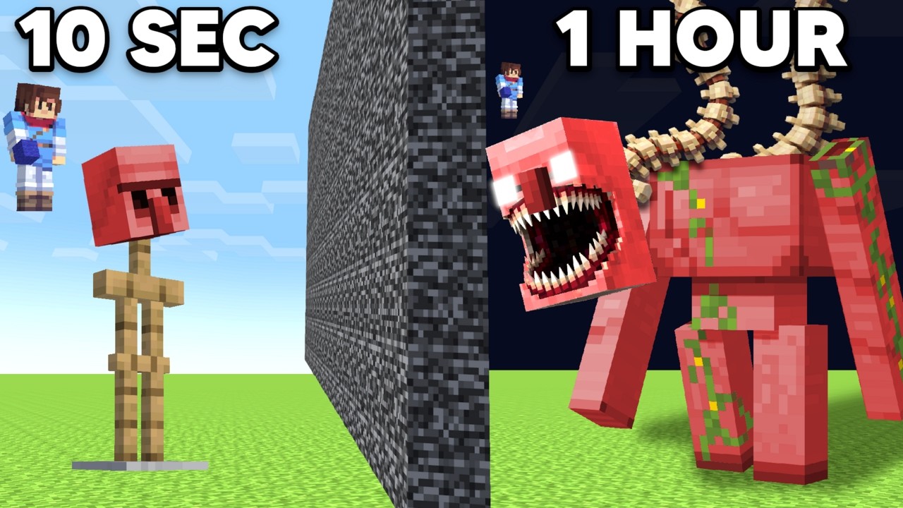 10 Seconds vs 1 Hour SCARY MYTH Build Challenge!