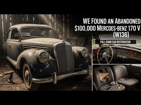 Thumbnail for $100,000 Classic Mercedes 170 V (W136) Left to Rot – Complete Restoration by Mercedes-Benz, Car, Vehicle, Luxury vehicle