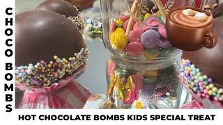 DIY HOT- CHOCOLATE BOMBS for kids yummy little treats *asaan recipe*