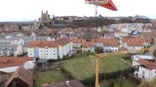 preview picture of video 'Breisach am Rhein wiew from tower crane.'