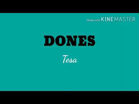 DONES- Tesa (Lyrics/ Letras)