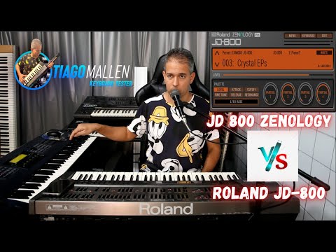 ROLAND JD-800  VS Roland JD-800 Model Expansion for ZENOLOGY (COMPARAÇÃO) by TIAGO MALLEN