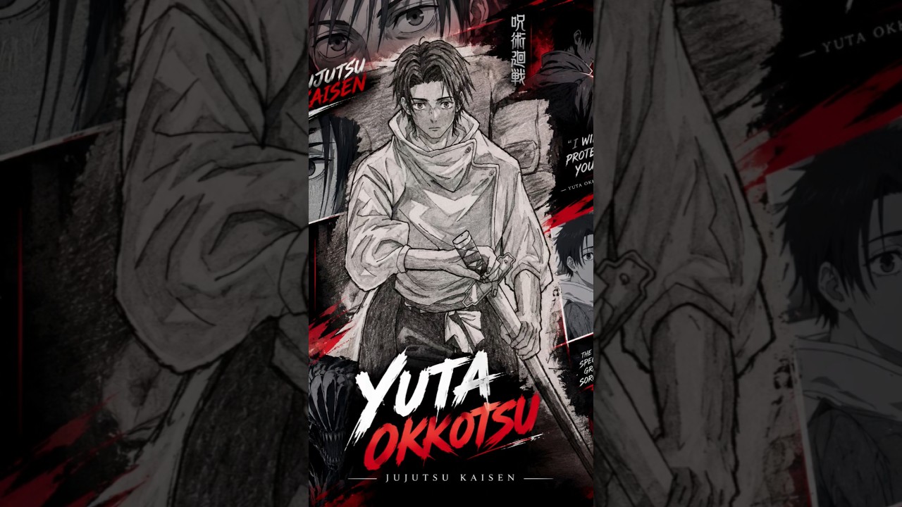 Yuta Okkotsu Drawing 🔥 | Jujutsu Kaisen Art #shorts