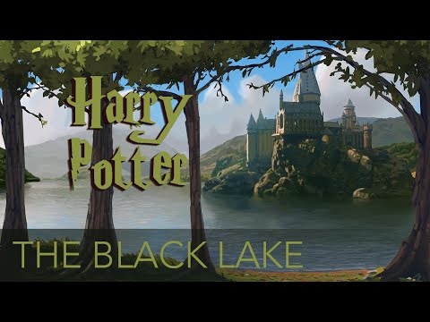 Great Lake at Hogwarts Castle in Spring - Animated Harry Potter Ambience at the Black Lake 🎧 ASMR