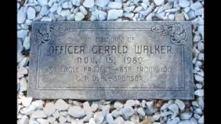 Garland Police Department Memorial Sign for Officer Gerald Walker