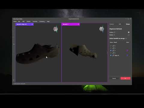 Multiple Mobile Scan into ONE RevScan Project and Merging them together
