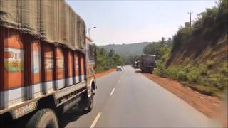 preview picture of video 'Driving Goa India Arambol to Panaji'