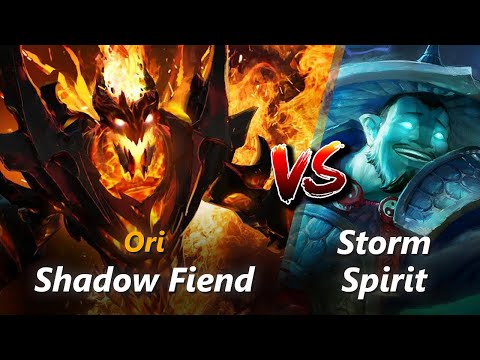 How to Shadow Fiend mid vs Storm Spirit (feat. Ori) | First 7 minutes