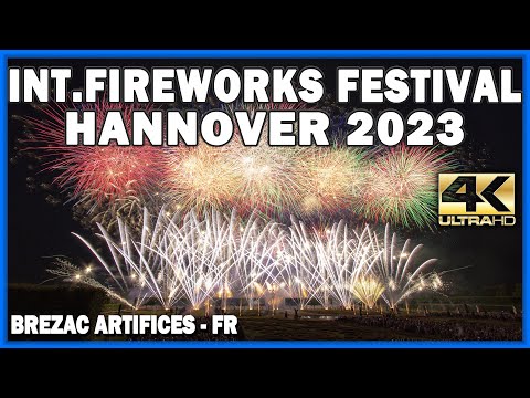 ⁽⁴ᴷ⁾ 31th Fireworks Festival Hannover 2023: Brezac - France - Feuerwerk - feuerwerkswettbewerb