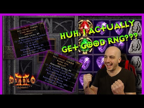 Diablo 2 Resurrected - Crafting 50 Caster Amulets