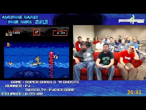 Super Ghouls 'N Ghosts - Speed Run in 0:48:32 by PJ live for Awesome Games Done Quick 2013