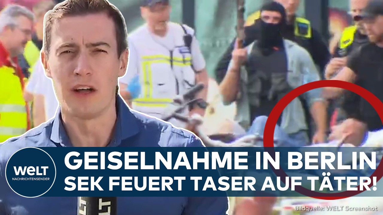 BERLIN: SEK beendet Geiselnahme! Taser-Einsatz gegen Täter! Polizei rettet Frau unverletzt