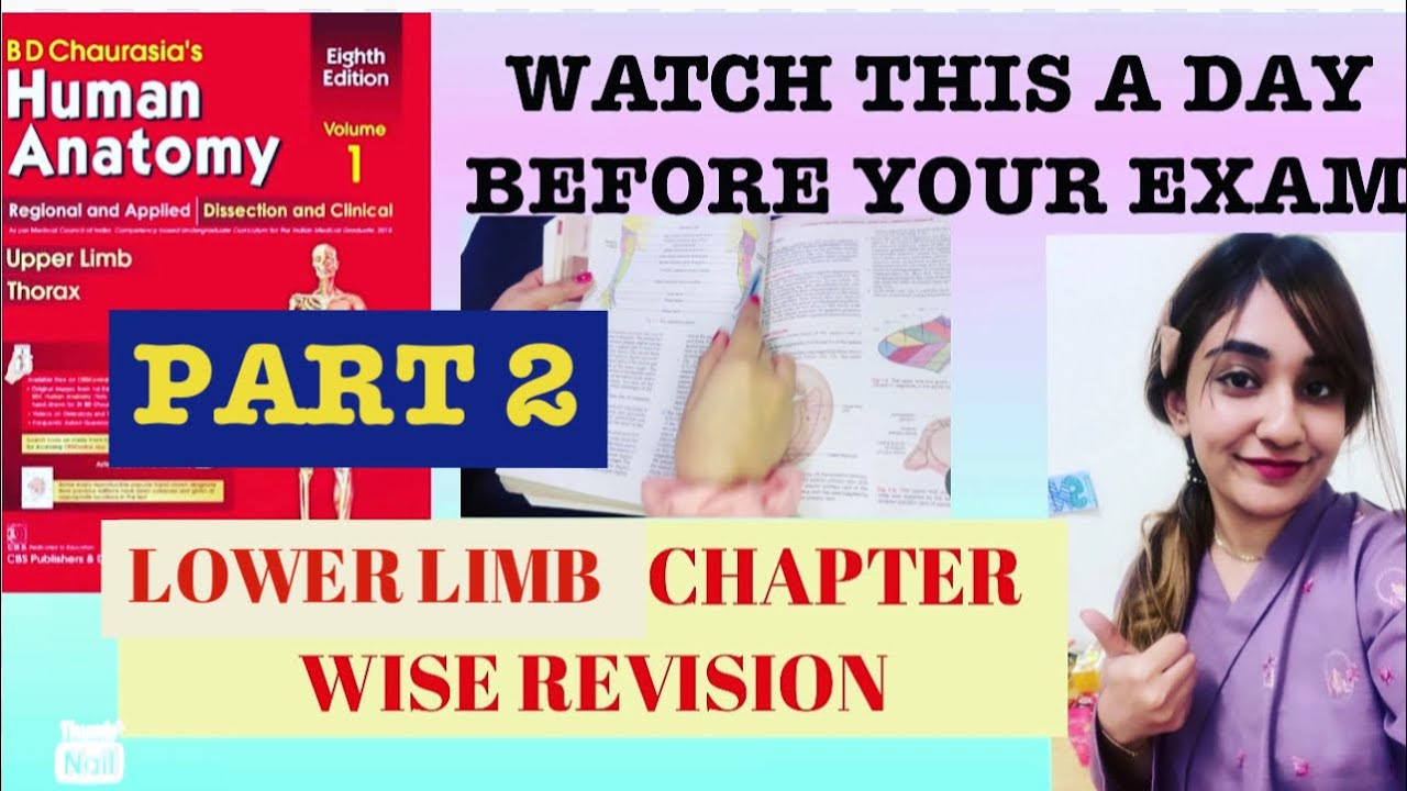 Lower limb Revision PT 2 | Chapter Wise Marking and Revision of B.D | Watch before exam | PART 2