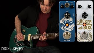 Video thumbnail for Outlaw Effects Deputy Marshal Distortion and Rocker Box Tremolo by ProGuitarShopDemos
