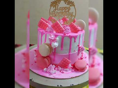 Blueberry with Macaron Cake | Macaron Cake