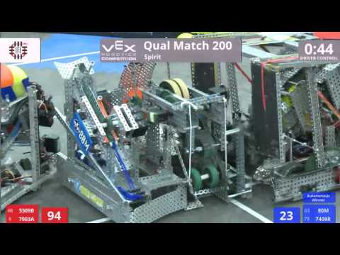 VEX Worlds 2016 - VRC Middle School - Spirit - Qual 200 (5509B 7903A) 239 vs 136 (80M 7409R)