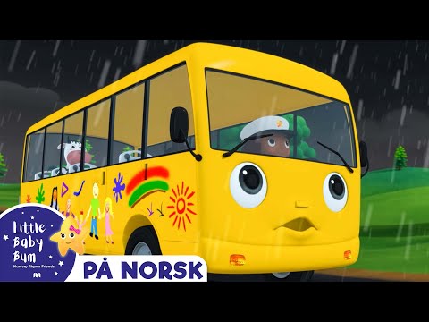 Hjulene på bussen Regn Regn Medley | Little Baby Bum Norsk | Babysanger