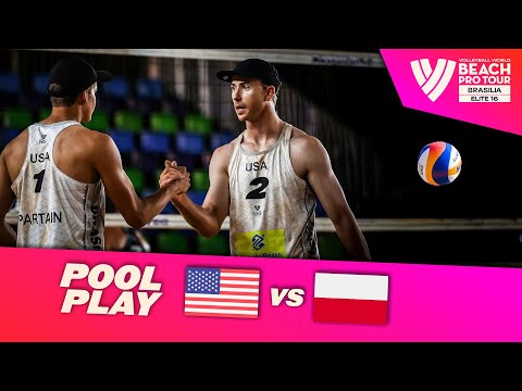 Partain/Benesh vs. Bryl/Łosiak - Pool Play Highlights | Brasilia 2025 #BeachProTour