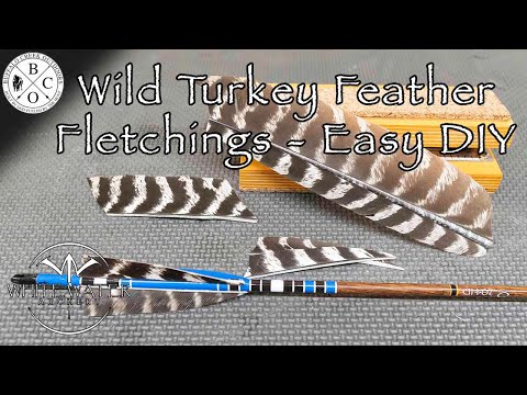DIY WILD TURKEY FEATHER FLETCHINGS | Making Your Own Fletchings From Start To Finish
