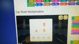 car rush multiplication - multiplication math game