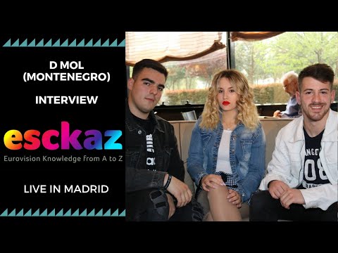 ESCKAZ in Madrid: Interview with D mol (Montenegro) (at PrePartyES 2019)