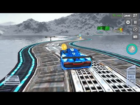 Impossible Car Stunt Game 2020 - Racing blue Car Games Simulator #27 ||    Best android gameplay
