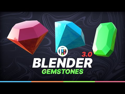 HOW TO MODEL GEMSTONES - BLENDER 3.0 EEVEE TUTORIAL