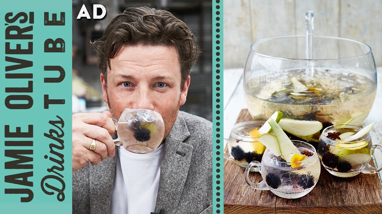 Prosecco, pear & blackberry punch: Jamie Oliver