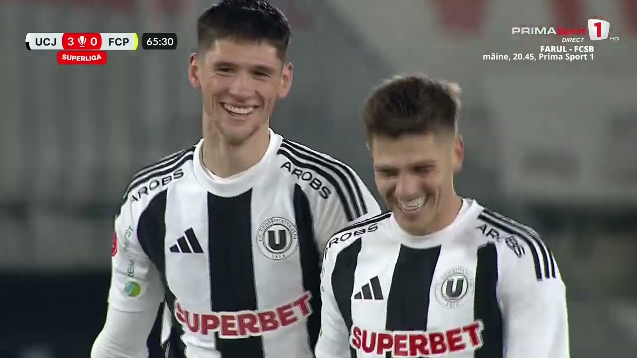 REZUMAT | U Cluj - Petrolul 4-1 | Etapa 20, SuperLiga, 2024 - 2025