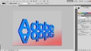 Photoshop CS5 Tutorial - 3D Text With a Drop Shadow