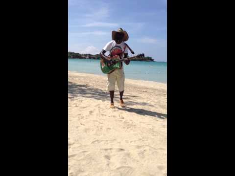 Donnavon Dalrymple singing Africa at Couples Negril, Jamaica