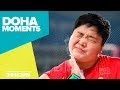 Gong Powers To Shot Put Gold World Athletics Championships 2019 Doha Moments