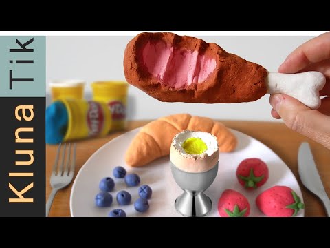 PLAY-DOH FOOD COMPILATION!  - klunatik - 粘土, пластилин, pâte à modeler mangeant, 橡皮泥