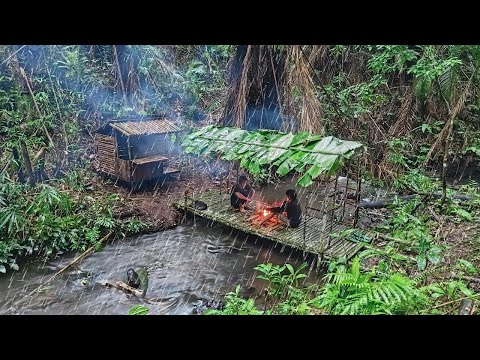 Renovation of an old shelter hit by heavy rain while the river was overflowing!!