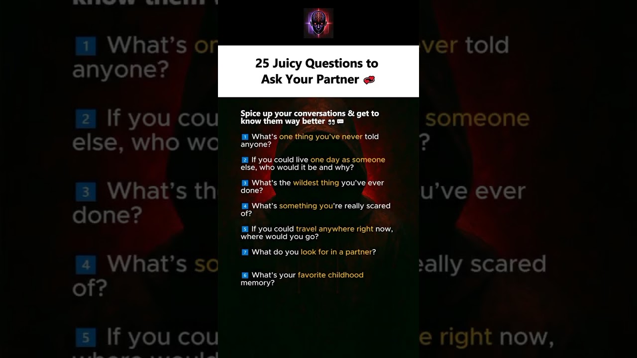 25 Deep & Juicy Questions to Ask Your Partner ❤️🔥 | Relationship Game Night Ideas
