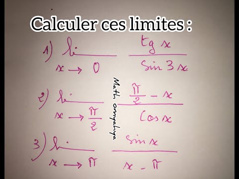 :les limites des cos (x )et sin( x )par changement de variable: exercice 1