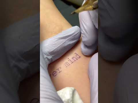 ASMR TATTOO PROCESS
