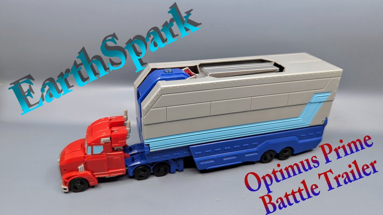 Chuck's Reviews Transformers Earthspark Optimus Prime Battle Trailer