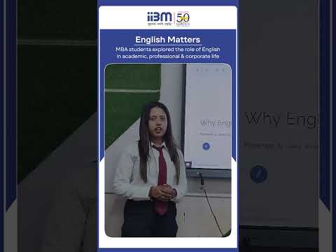 MBA students explored the role of English in academic, professional & corporate life.