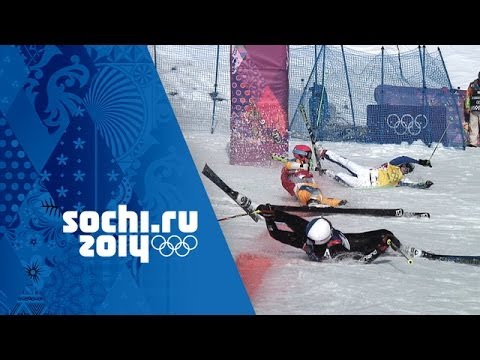 Crazy Photo Finish In Men's Ski Cross Quarter-Final | Sochi 2014 Winter Olympics