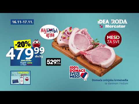 IDEA RODA MERCATOR I Super vikend  16 - 17.11.2024.