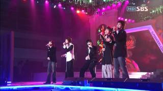 Tonight - DBSK @ supermodel contest (Junsu voice crack) 20051125