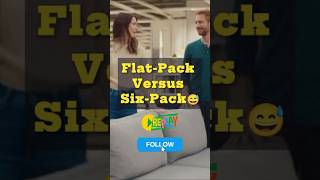Funny IKEA joke explained! Flat-Pack Versus Six-Pack😂 A couple is looking at sofas in IKEA... #jokes
